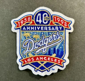 LOS ANGELES DODGERS 40th ANNIVERSARY AUTHENTIC OFFICIAL MLB SLEEVE PATCH - Picture 1 of 1