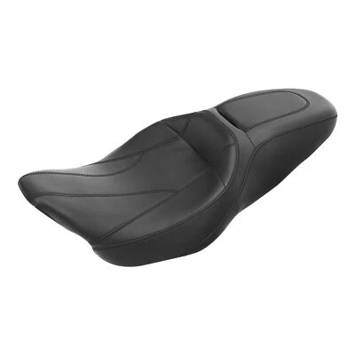 Asiento de conductor + pasajero negro apto para Harley Touring Street Road Glide 09-23 Foto 1 de 4