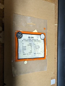 NOS GE-281 (ECG-317) NPN Silicon RF Power Output Transistor – 75 Watts - Picture 1 of 2