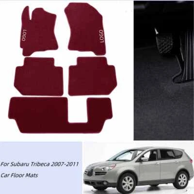 Fit Subaru Tribeca 2007-2011 Car Floor Mats All Weather Custom Carpet 3Rows - Imagem 1 de 4