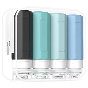 Travel Bottles For Toiletries TSA Approved Travel Size Containers 3oz Leak Proof - Picture 1 of 7
