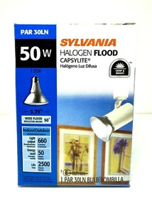 Sylvania Hal 50W Long Neck E26 Flood 50PAR30LN/HAL/WFL50 /NFL25 - Picture 1 of 5