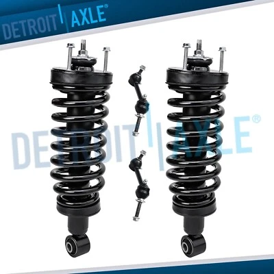 4 puntales delanteros con resorte helicoidal + barras estabilizadoras para Lincoln Town Car Crown Victoria Foto 1 de 4