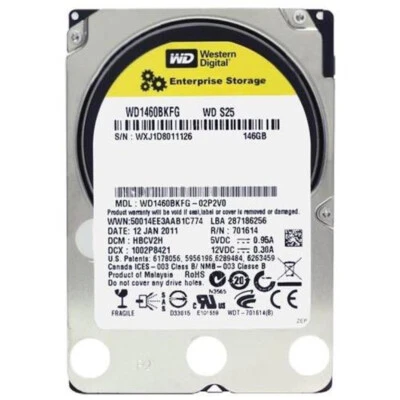 Western Digital and SEAGATE SAS 160GB Hard Drive -9DK066-050,WD1460BKFG- 2.5/3.5 - Image 1 of 2