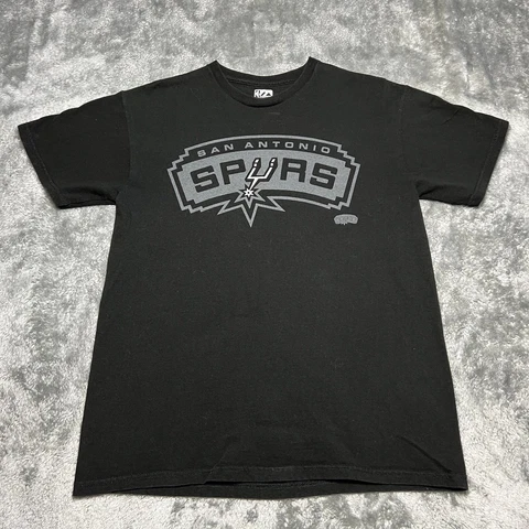San Antonio Spurs Shirt Mens Medium Black Tony Parker NBA Basketball Cover