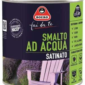BOERO - SMALTO SATINATO AD ACQUA POMPELMO 0,500 LT - Foto 1 di 2