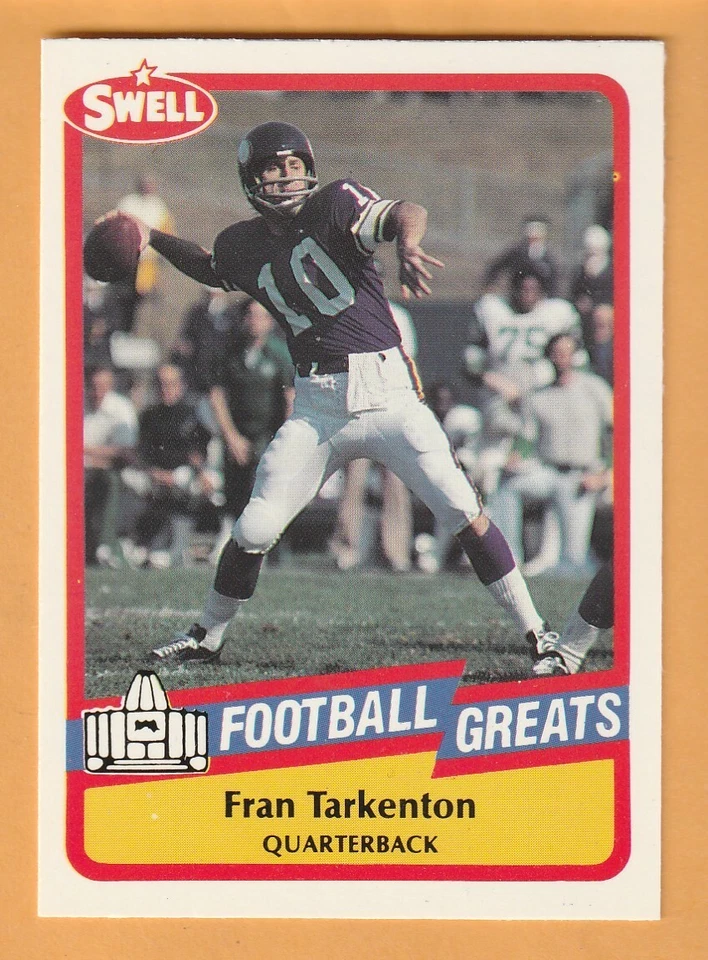 Fran Tarkenton Minnesota Vikings 1989 Swell Greats #138 Georgia Bulldogs 11C - Image 1 of 2