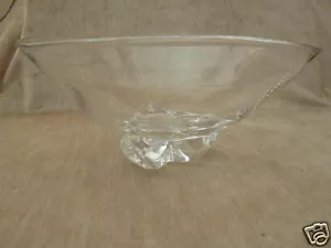 Mid Century Steuben Art Glas Kristall Trillium Schale Donald Pollard Design 1958 - Bild 1 von 11