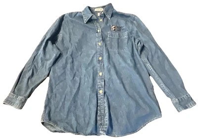 Camisa vaquera Cherokee Film Fleet manga larga con botones para hombre mediana Foto 1 de 4