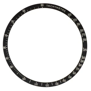 Authentic Omega Speedmaster Tachymeter Bezel  Insert 38.5MM 34.5MM Black - Picture 1 of 2