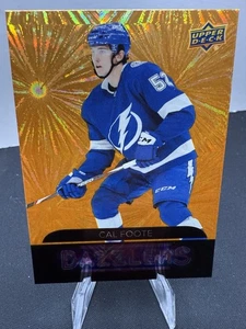 💥2020-21 Upper Deck Dazzlers Orange #138 Cal Foote Tampa Bay Lightning 84 - Imagen 1 de 2