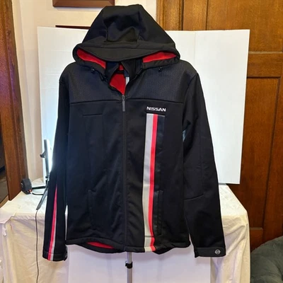 Chaqueta negra para hombre Nissan Nismo Racing Team capucha desmontable talla XL 2013 RARA Foto 1 de 4