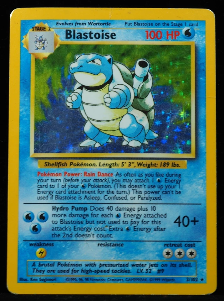 Blastoise #2 HP Creases Pokemon Card - Image 1 of 3