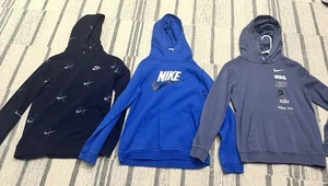 Used Nike Boys LG Hoodie Lot; 3 Different Designs - Picture 1 of 5