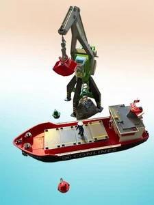 Playmobil Container Hafen - Schiff und Kran - Bild 1 von 2