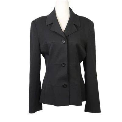 Vertigo Paris Pour La Ville black button front blazer jacket M - Image 1 of 4