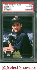 1993 STADIUM CLUB MURPHY #117 DEREK JETER RC YANKEES HOF PSA 10 - Picture 1 of 4