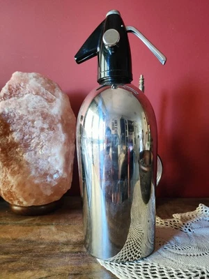 Sifone da seltz, seltzer Mepra in acciaio inxox 18/8 vintage 1960s - Immagine 1 di 4
