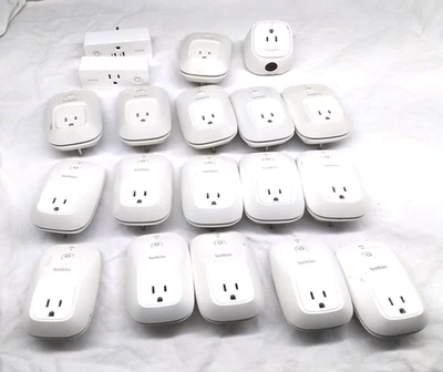 19 Belkin WEMO Smart Plugs Switch F7C027,F7C063, F7C029V2 100% Working - Image 1 of 4