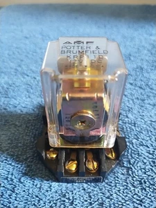 AMF Relay Potter Brumfield KRP1 1DG 110 (LN59V) Base RB08 - Picture 1 of 6
