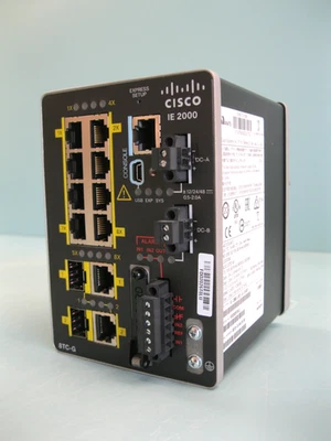 Cisco Systems IE-2000-8TC-G-B V01 Industrial 8-Port Ethernet Switch H12 - Image 1 of 4