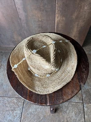 草编牛仔帽贝壳珠 Aerie Boho Festival — 第 1/4 张图片