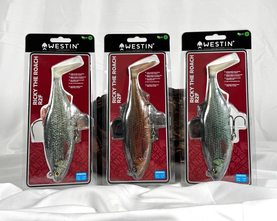 Westin Ricky the Roach R2F R'N'R 18cm 113g 4 Farben Gummiköder Gummifisch DA - Bild 1 von 1