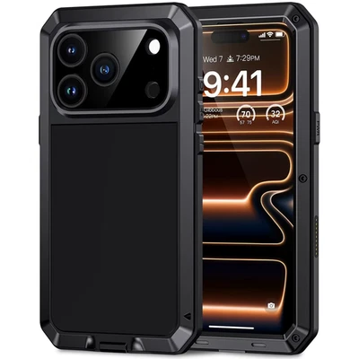 Funda metálica resistente a prueba de golpes para iPhone 17, Air, 17 Pro Max, 17 Pro Foto 1 de 4