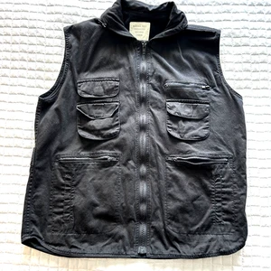 Tru-Spec Ranger Gilet Cappuccio Nascosto Migliorato Nero Tasche Caccia Escursionismo Grande - Foto 1 di 14
