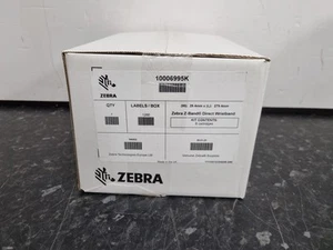 ZEBRA Z-BAND DIRECT WRISTBAND CARTRIDGE P/N 1006995K - X6 Pack - New - Picture 1 of 11