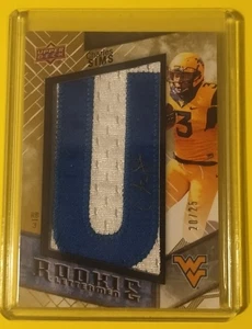 Charles Sims 2014 Upper Deck Football Autographed RC Letterman 20/25 Card WVU - Picture 1 of 1