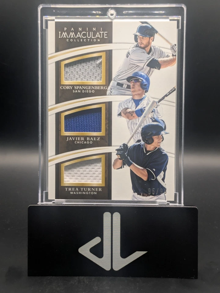 2015 Panini Immaculate Trio Players /99 Cory Spangenberg Javier Baez Trea Turner - Image 1 of 2