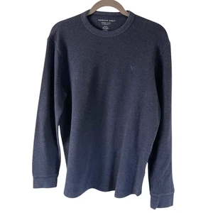 American Eagle Mens Medium Blue Sweater Standard Fit Super Soft Pullover Casual - Picture 1 of 9