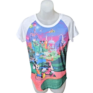 Disney Parks Womens Disneyland Resort Shirt Size XS Vacation Cartoon Magic - Picture 1 of 14