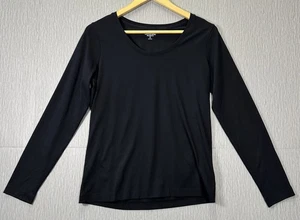 Lands' End Size Jersey Knit Top, Crew Neck, Long Sleeves , Black - XS - Picture 1 of 5