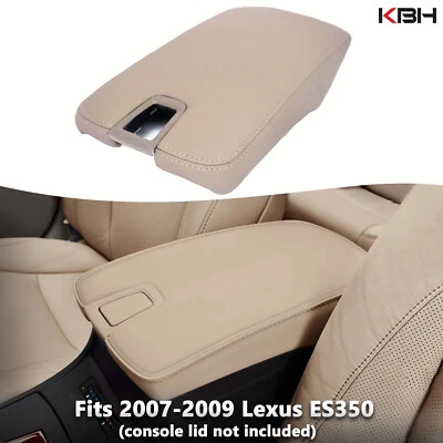 Se adapta a Lexus ES350 2007-2009 consola central tapa reposabrazos cubierta de cuero beige tostado Foto 1 de 4