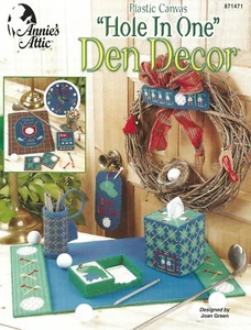 Hole in One Höhle Dekor ~ Kunststoff Leinwand Schreibtisch Löscher Türklinke Aufhänger Golf Untersetzer - Bild 1 von 2