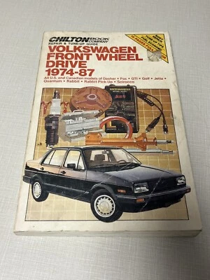 Manual de reparación de tracción delantera Chilton Volkswagen 1974-1987 Fox Golf Jetta GTI Foto 1 de 4