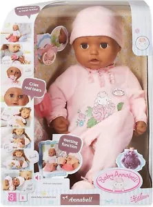 Baby Annabell Puppe von Zapf 18" klingt 5 Zubehör Alter 3+ braune Augen AA - Bild 1 von 4