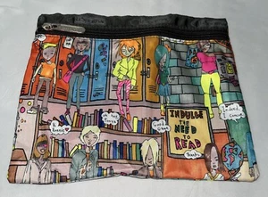 Amy Davis For LeSportSac School Days Need To Read Zip Pouch Clutch Size Small - Picture 1 of 17