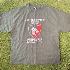 Leicester Tigers T Shirt Mens 2XL XXL Heineken Cup Final 2006 2007 Green