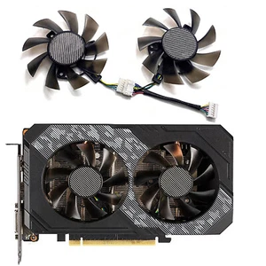 1 Jeu Ventilateur Refroidissement T128015BU/FD8015U12D pour ASUS RTX2060 GTX1650 1660 TUF - Photo 1/4