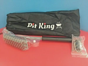 BBQ Grillbürste & Schaber PIT KING "NEU" Edelstahl HDuty Borstenfrei 18" - Bild 1 von 8