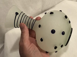 Römische Blaupunkt Glas Vase RGM Glas Galerie Köln Germany antike Reproduktion - Bild 1 von 12