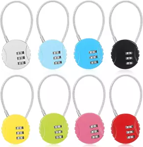 Combination Lock 3 Digit Gym Padlock Waterproof Resettable Bag Luggage Gate Padl - Picture 1 of 7
