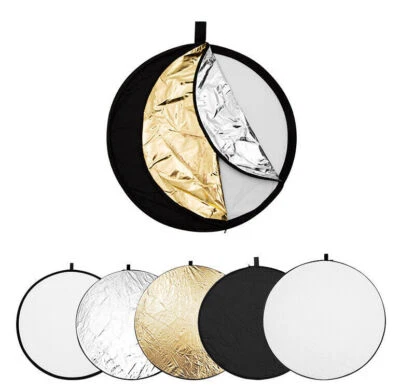  43" Light Reflector Light Diffuser 5in1 Collapsible Photography Lighting /110cm - Image 1 of 4