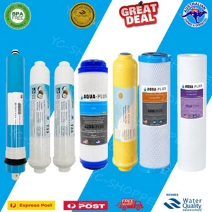7 Stages Reverse Osmosis Water Filters Cartridges + 50 GPD RO Membrane Filter - Picture 1 of 1