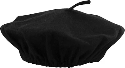 Sombrero Boina Francesa Negro Unisex - Ideal para Novedad Vestido Elegante y Elegante Informal Foto 1 de 4