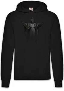 Skull Maria Hoodie Pullover God Christianity Jesus Christ Religon Christian - Picture 1 of 1