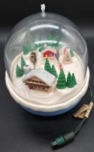 VTG Christmas Hallmark Motion (Works) Ski Trip 1991 Plug In Tree Ornament NO Box - Picture 1 of 8